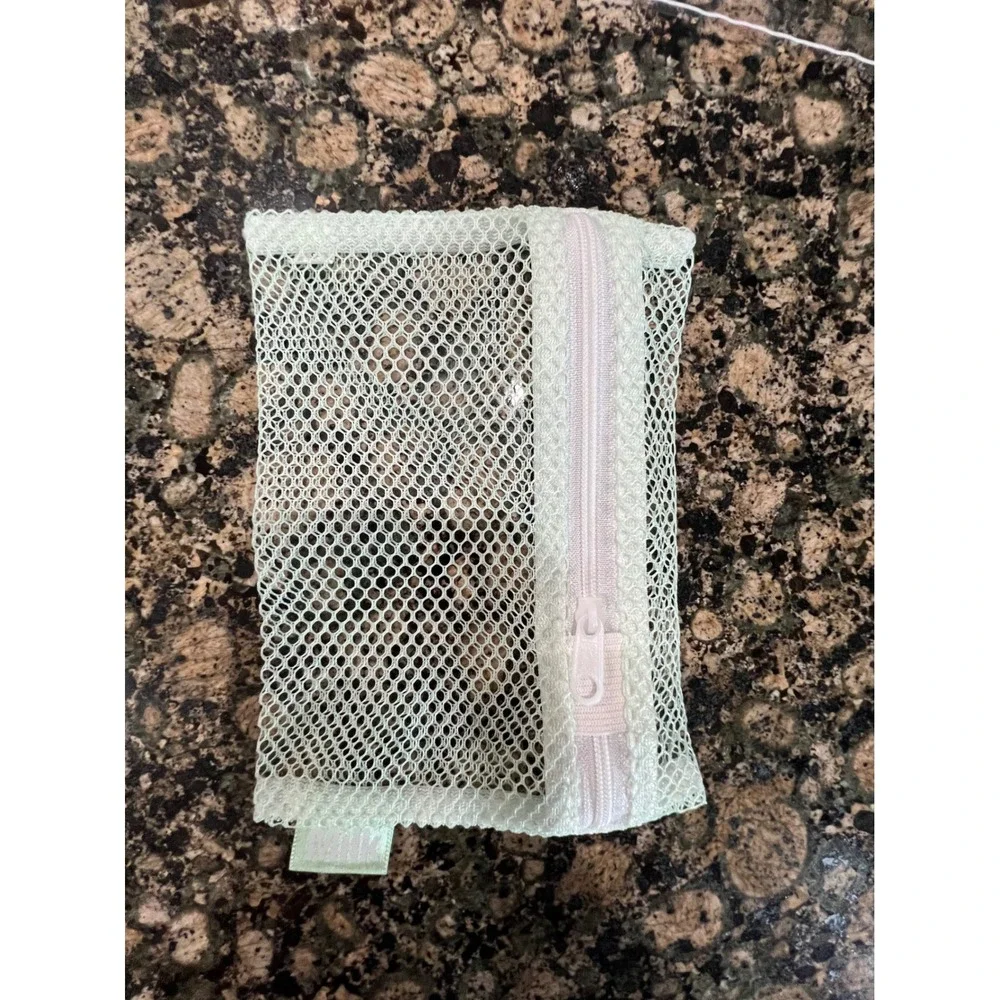 Milk Makeup Mint Green Mesh Cosmetic Bag Zipper Pouch Travel Organizer
